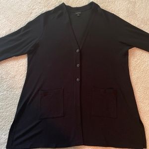 J. Jill plus size black cardigan.